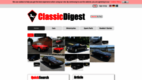 What Classicdigest.com website looked like in 2020 (3 years ago)