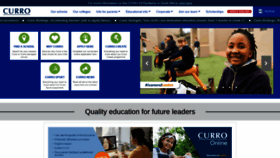 What Curro.co.za website looked like in 2020 (3 years ago)