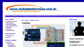 What Clubedaeletronica.com.br website looked like in 2020 (3 years ago)
