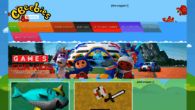 What Cbeebiesgames.net website looked like in 2020 (3 years ago)