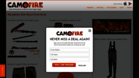 What Camofire.com website looked like in 2020 (3 years ago)