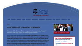 What Civicsforall.org website looked like in 2020 (3 years ago)