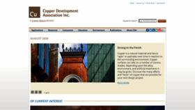 What Copper.org website looked like in 2020 (3 years ago)