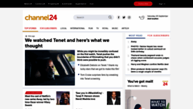What Channel24.co.za website looked like in 2020 (3 years ago)
