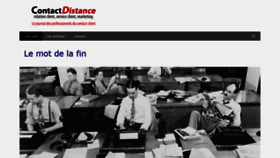 What Contactdistance.fr website looked like in 2020 (3 years ago)