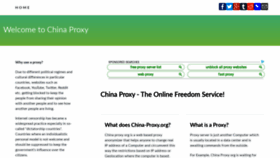 What China-proxy.org website looked like in 2020 (3 years ago)