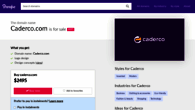 What Caderco.com website looked like in 2020 (3 years ago)