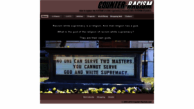 What Counter-racism.com website looked like in 2020 (3 years ago)