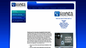 What Campbellfetterbank.com website looked like in 2020 (3 years ago)