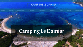 What Camping-le-damier.com website looked like in 2020 (3 years ago)