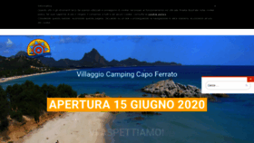 What Campingcapoferrato.it website looked like in 2020 (3 years ago)