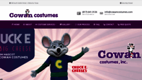 What Cowancostumes.com website looked like in 2020 (3 years ago)