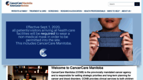 What Cancercare.mb.ca website looked like in 2020 (3 years ago)