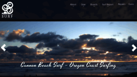 What Cannonbeachsurf.com website looked like in 2020 (3 years ago)
