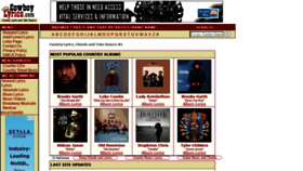 What Cowboylyrics.com website looked like in 2020 (3 years ago)