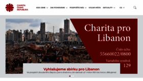 What Caritas.cz website looked like in 2020 (3 years ago)