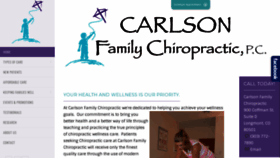 What Carlsonfamilychiro.com website looked like in 2020 (3 years ago)