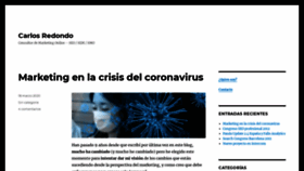 What Carlosredondo.com website looked like in 2020 (3 years ago)