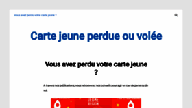 What Cartejeune91.fr website looked like in 2020 (3 years ago)