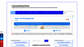 What Currentschoolnews.com website looked like in 2020 (3 years ago)
