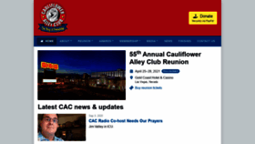 What Caulifloweralleyclub.org website looked like in 2020 (3 years ago)