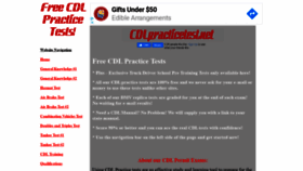 What Cdlpracticetest.net website looked like in 2020 (3 years ago)
