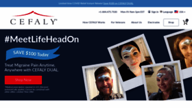 What Cefaly.com website looked like in 2020 (3 years ago)