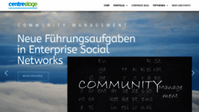 What Centrestage.de website looked like in 2020 (3 years ago)