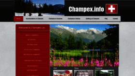 What Champex.info website looked like in 2020 (3 years ago)