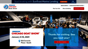 What Chicagoboatshow.com website looked like in 2020 (3 years ago)