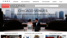 What Chicagostyleweddings.com website looked like in 2020 (3 years ago)