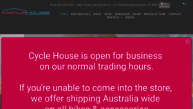 What Cyclehouse.com.au website looked like in 2020 (3 years ago)
