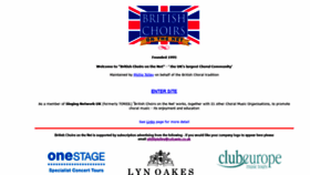What Choirs.org.uk website looked like in 2020 (3 years ago)