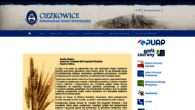 What Ciezkowice.pl website looked like in 2020 (3 years ago)
