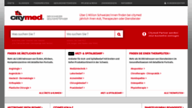 What Citymed.ch website looked like in 2020 (3 years ago)