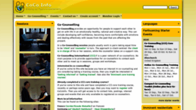 What Co-counselling.info website looked like in 2020 (3 years ago)