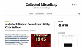 What Collectedmiscellany.com website looked like in 2020 (3 years ago)