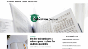 What Colocationetudiant.com website looked like in 2020 (3 years ago)