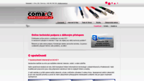 What Comanet.cz website looked like in 2020 (3 years ago)