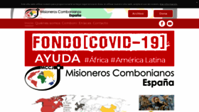 What Combonianos.es website looked like in 2020 (3 years ago)
