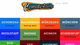 What Comedylounge.de website looked like in 2020 (3 years ago)