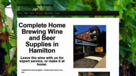 What Completehomebrewing.com website looked like in 2020 (3 years ago)