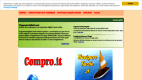 What Compro.it website looked like in 2020 (3 years ago)