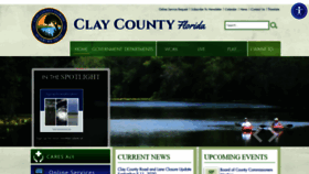 What Claycountygov.com website looked like in 2020 (3 years ago)