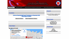What Cukurovasydv.gov.tr website looked like in 2020 (3 years ago)