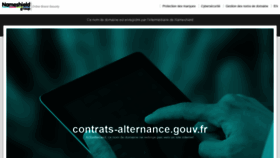 What Contrats-alternance.gouv.fr website looked like in 2020 (3 years ago)
