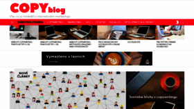 What Copyblog.cz website looked like in 2020 (3 years ago)