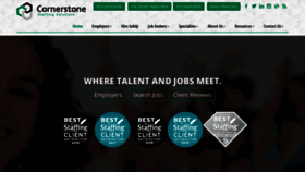 What Cornerstone-staffing.com website looked like in 2020 (3 years ago)