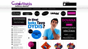 What Condomania.lt website looked like in 2020 (3 years ago)