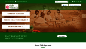 What Clubayurveda.com website looked like in 2020 (3 years ago)